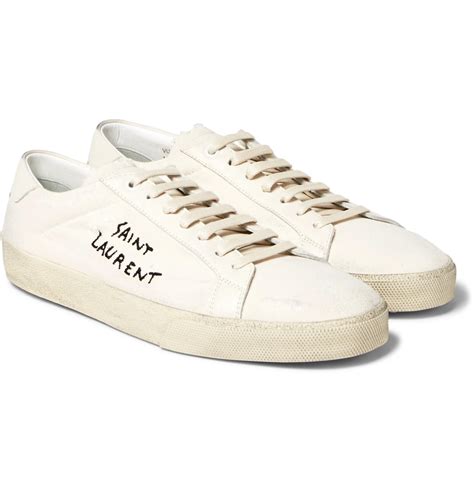 ysl white sneakers mens